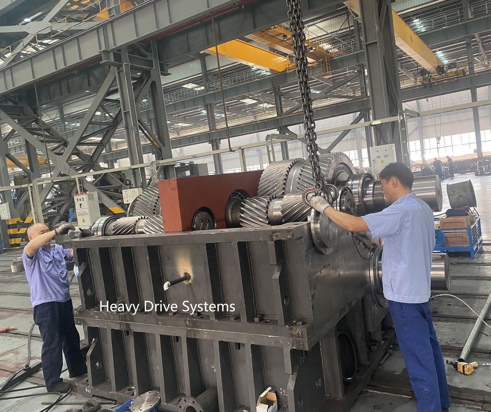 Cement plant gear reducer for kilns and ball mills drive system